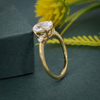 Three Stone Oval Cut Lab Grown Diamond Engagement Ring - JBR Jeweler