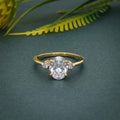 Three Stone Oval Cut Lab Grown Diamond Engagement Ring - JBR Jeweler