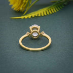 Three Stone Oval Cut Lab Grown Diamond Engagement Ring - JBR Jeweler