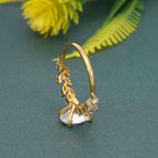 Oval Moissanite Diamond Engagement Ring With Marquise Accent - JBR Jeweler