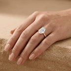 Elegant oval moissanite ring for everyday wear