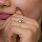 Muse Oval Cut Moissanite Diamond Engagement Ring - JBR Jeweler