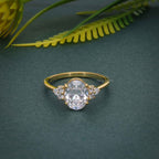 Muse Oval Cut Moissanite Diamond Engagement Ring - JBR Jeweler