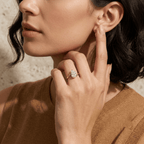 Elegant pear shaped lab diamond ring for girlfriend or wife