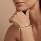 Pear Cut Round Diamond Bracelet 14k Gold