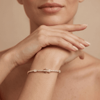 Pear Cut Round Diamond Bracelet 14k Gold