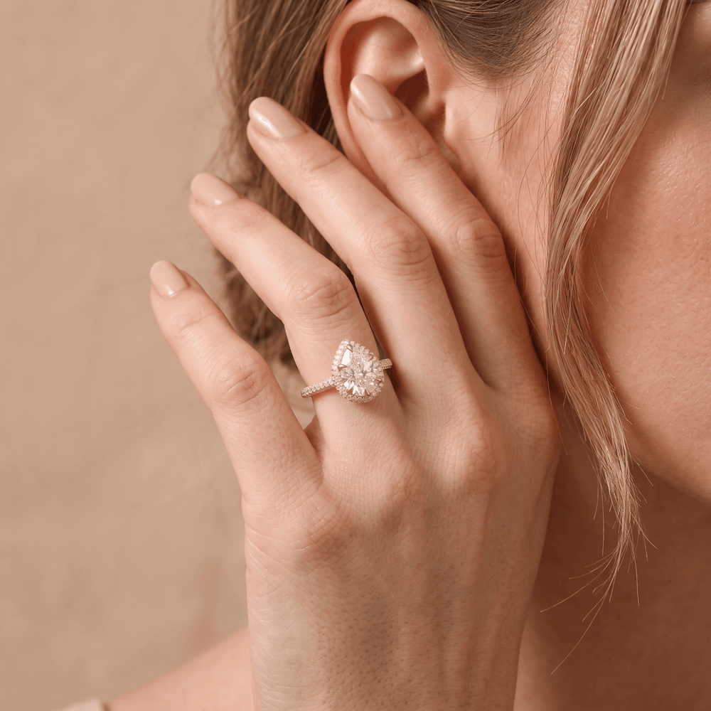 Dainty 14K promise ring lifestyle photo