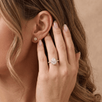 Dainty 14K promise ring lifestyle photo
