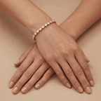 Pear Shape Rose Gold Tennis Bracelet 14k & 5CTW