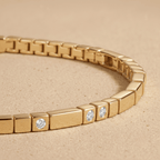 Lab grown diamond love bracelet
