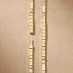 Yellow gold lab diamond bracelet