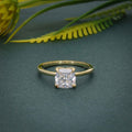 Petal Cushion Lab Grown Diamond Solitaire Ring - JBR Jeweler