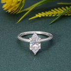 Petal Marquise Lab Grown Diamond Solitaire Ring - JBR Jeweler