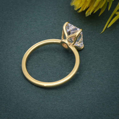 Petal Radiant Lab Grown Diamond Solitaire Ring