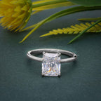 Petal Radiant Lab Grown Diamond Solitaire Ring - JBR Jeweler