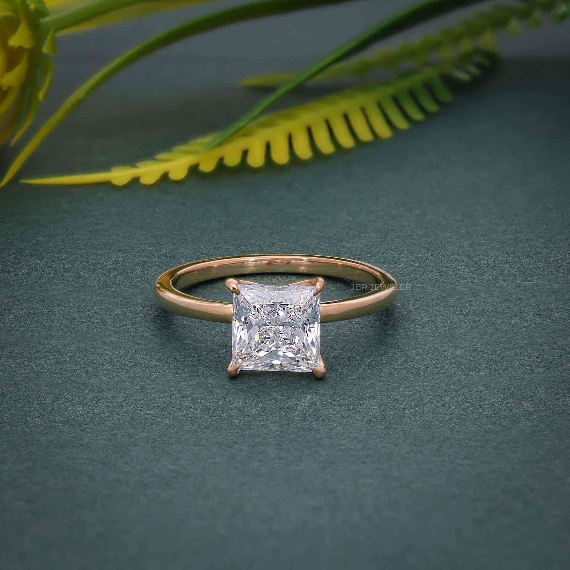 Petal Princess Moissanite Diamond Engagement Ring - JBR Jeweler