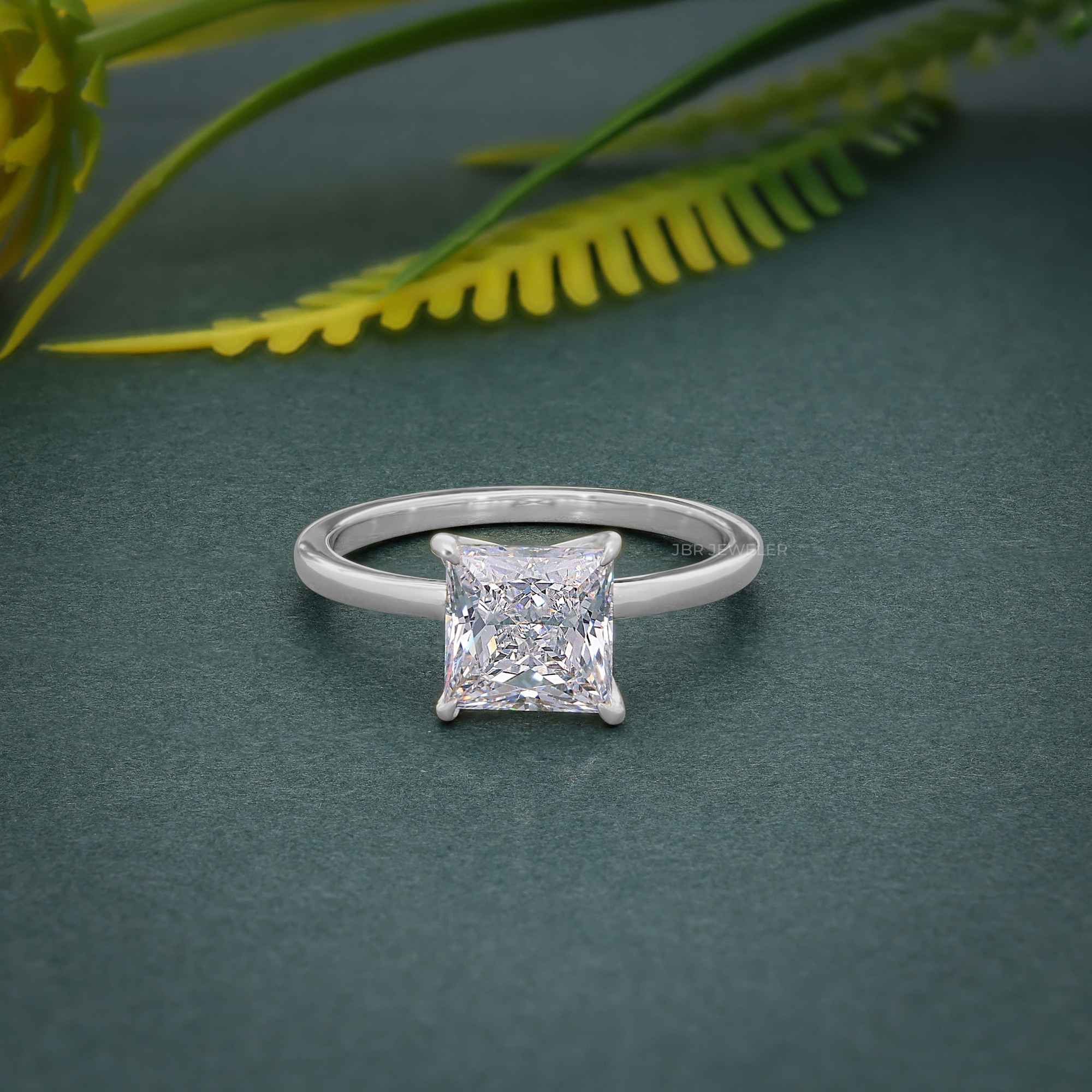 Petal Princess Moissanite Diamond Engagement Ring - JBR Jeweler