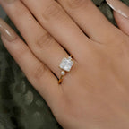 Three Stone Princess Cut Lab Grown Diamond Engagement Ring - JBR Jeweler