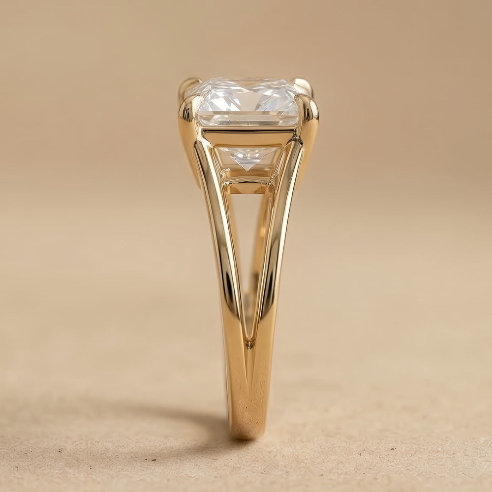 IGI certified lab grown diamond princess solitaire ring