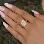 Radiant Cut Halo Lab Grown Diamond Engagement Ring - JBR Jeweler