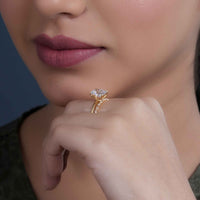 Radiant Cut Solitaire Moissanite Diamond Wedding Ring Bridal Sets