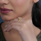 Radiant Cut Three Stone Lab Grown Diamond Bridal Ring With Matching Band - JBR Jeweler