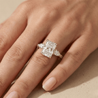 Lab diamond engagement ring crafted in 10K solid gold