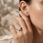 Timeless 10K gold lab grown diamond wedding ring for her