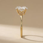 IGI certified radiant moissanite engagement ring