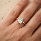 Moissanite birthstone ring for mom Mother's Day gift