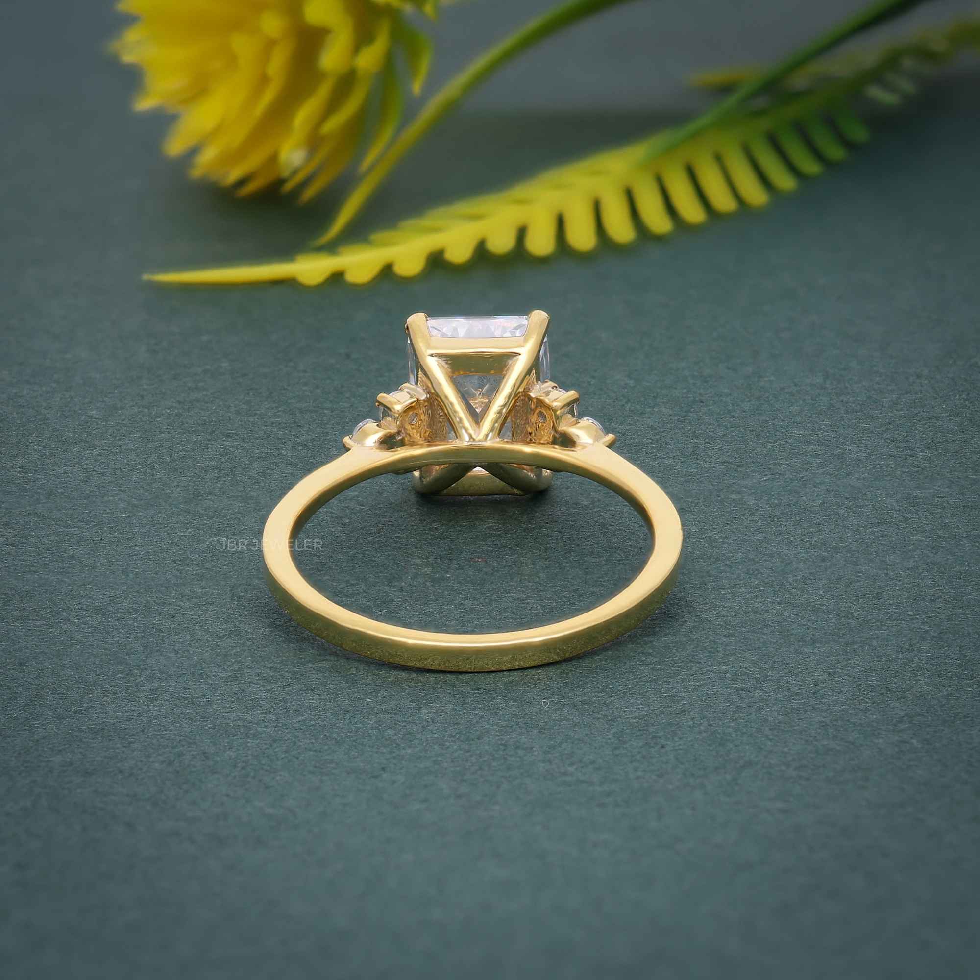 Muse Radiant Cut Moissanite Diamond Engagement Ring - JBR Jeweler