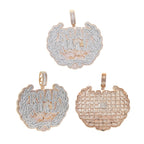 Road Runna Badge Baguette & Round Moissanite Diamond Hip Hop Pendant - JBR Jeweler