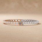 Elegant bridal diamond tennis bracelet