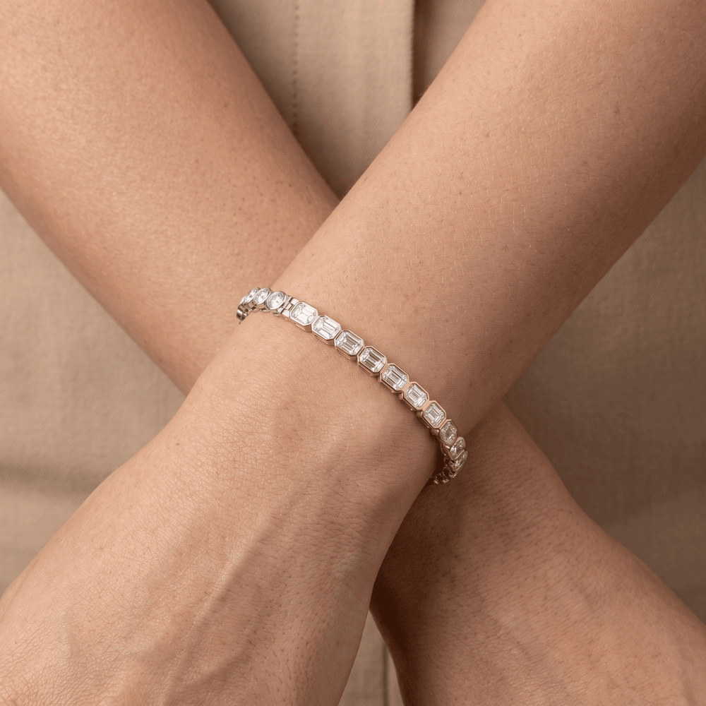 Luxury lab diamond tennis bracelet