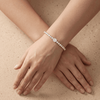 Lab diamond bracelet gift for her