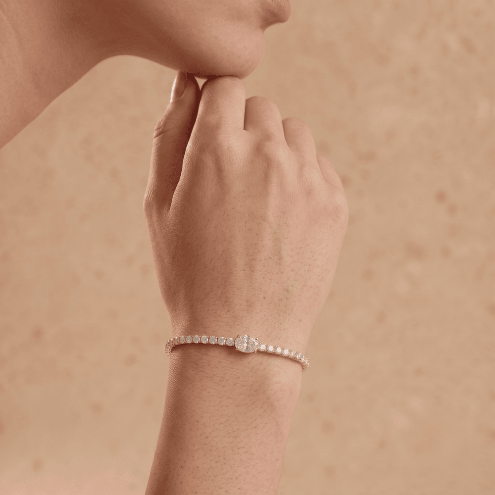 Luxury lab grown diamond bracelet