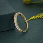 Round/Baguette Cut Dainty Lab Grown Wedding Ring - JBR Jeweler