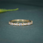 Round/Baguette Cut Dainty Lab Grown Wedding Ring - JBR Jeweler