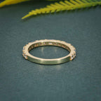 Round/Baguette Cut Dainty Lab Grown Wedding Ring - JBR Jeweler