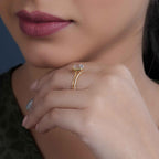 Round Cut Moissanite Diamond Semi Bezel Wedding Bridal Ring Sets - JBR Jeweler