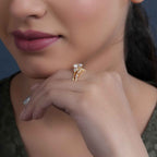 Round Cut Cluster Set Moissanite Diamond Bridal Ring Sets - JBR Jeweler