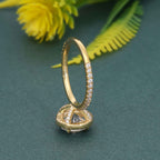 Round Cut Halo Moissanite Diamond Engagement Ring - JBR Jeweler