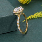 Round Cut Halo Lab Grown Diamond Engagement Ring - JBR Jeweler
