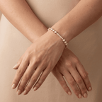 Luxury 14K solid gold diamond bracelet