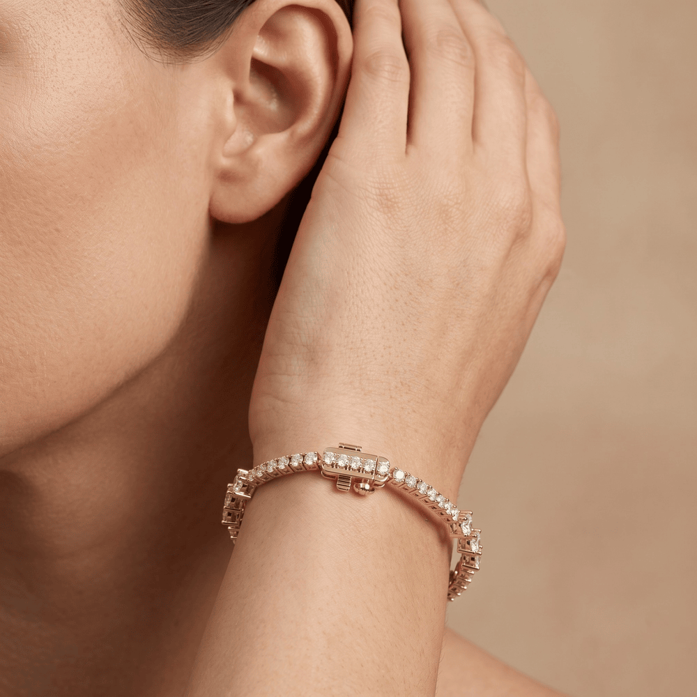 Brilliant lab grown diamond tennis jewelry