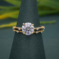 Round Cut Lab Grown Engagement Ring With Matching Bridal Ring Set - JBR Jeweler