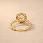 Diamond promise ring gift box presentation for bride