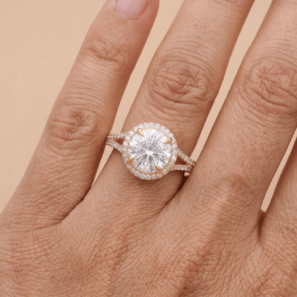 round-lab-diamond-bridal-ring-14k-gold-on-hand