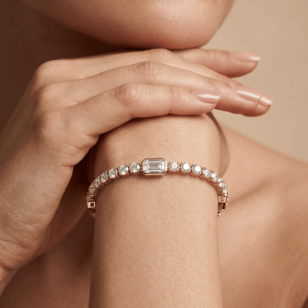 round lab diamond jewelry for women