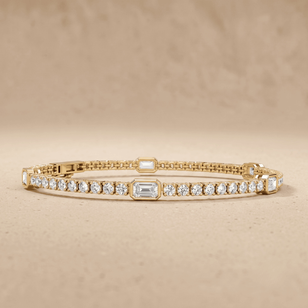 lab grown diamond tennis bracelet